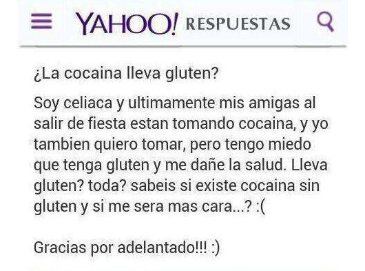Cocaina gluten