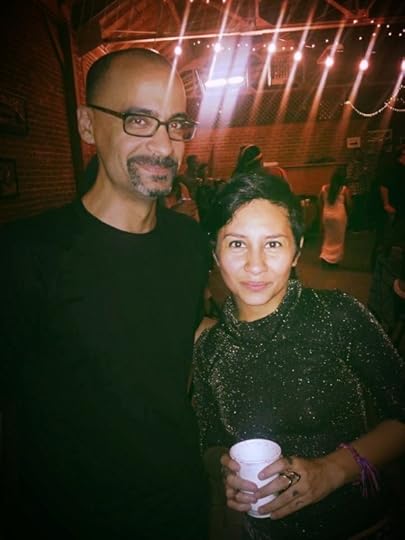 With Junot Díaz at VONA's quinceñera party