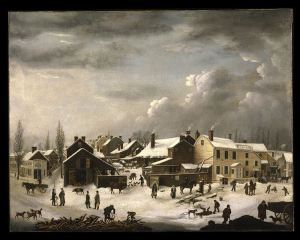 'Winter Scene in Brooklyn' by Francis Guy, c 1820