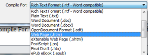 Scrivener Format Screenshot