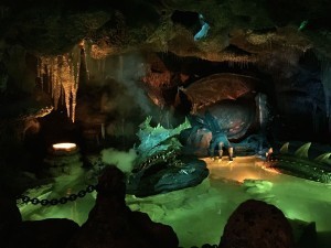 The dragon under the castle