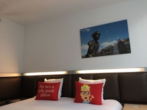 Our hotel in Amsterdam - thanks to a cold, this is pretty much all I got to see
