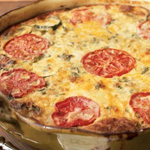 garden vegetable quiche