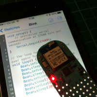 The iOS Bean Loader with the Light Blue Bean