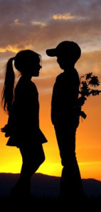 boy and girl valentine
