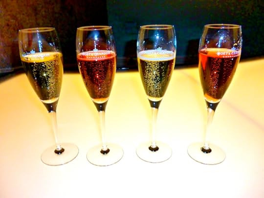 A few glasses of Champagne at the Moet & Chandon Champagne House in Epernay