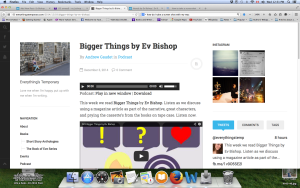 Goldilocks and the 3 Cares feature BIGGER THINGS.