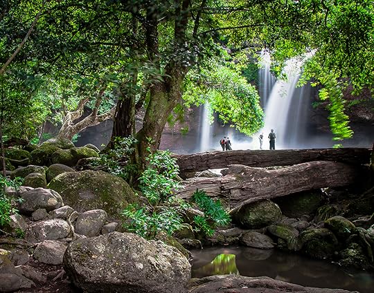 National park waterfall