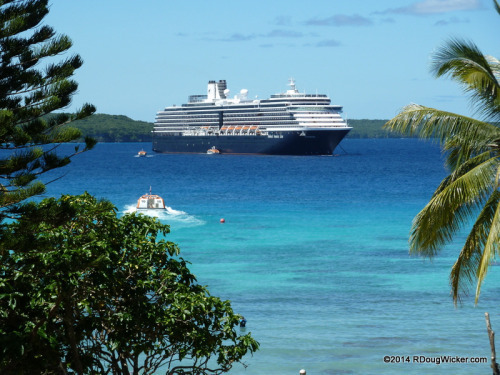 Tendering into Lifou from MS Oosterdam