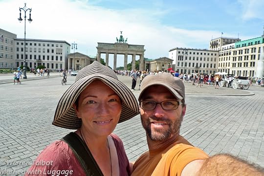 In front of Brandenburg Gate in Berlin