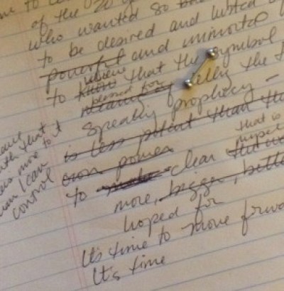tongue ring on a poem
