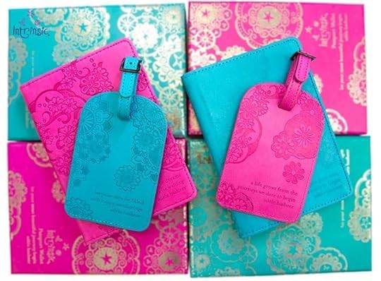 intrinsic pink and turquoise