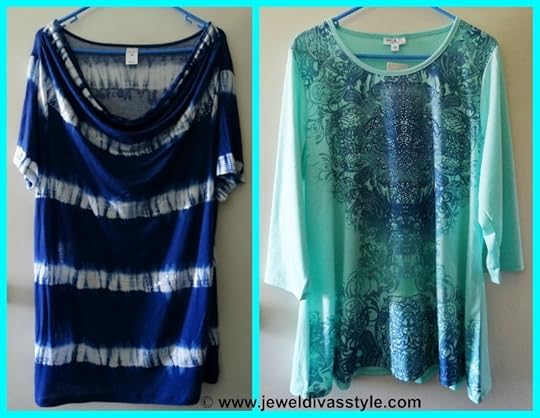 JDS PERSONAL COLLECTION BLUE GREEN TOPS