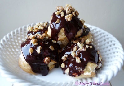 Gluten-Free Choc & Nut Choux Buns