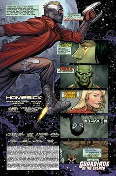 Frank Cho: Guardians of the Galaxy Annual #1- 5 page preview