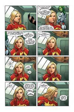 Frank Cho: Guardians of the Galaxy Annual #1- 5 page preview