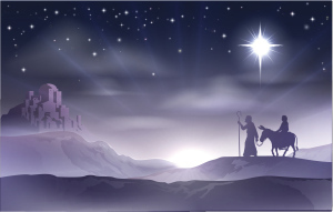 Mary and Joseph journey to Bethlehem