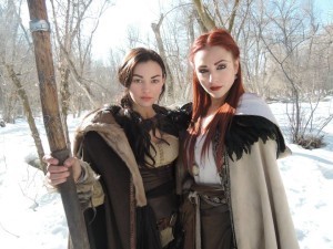 Marek (Melanie Stone) and Teela (Nicola Posener)