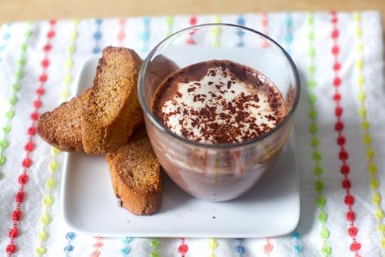 gingerbread biscotti for hot chocolate dunking