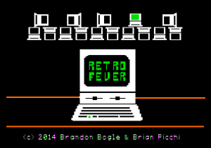 Retro Fever title screen