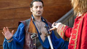 As Gentleman Starkey in the Neverland miniseries.