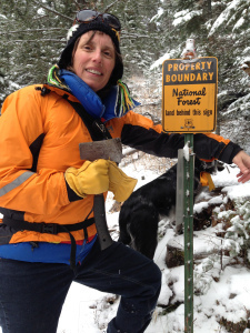 Entering the national forest