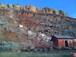 The 2010 Rockfall originated in a house-sized boulder that tipped from its cliff-edge perch, and shattered on its downhill tumble.