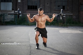 barbell lunges