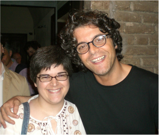 Me with Italian singer/songwriter Samuele Bersani (May 2010)