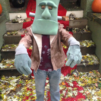 Big Hands and Foam Head Frankenstien's Monster Costume by Scott Sauer