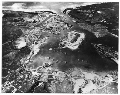 Aerial photo of Pearl Harbor, Oct. 1941