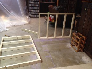 The beginning of a bar frame