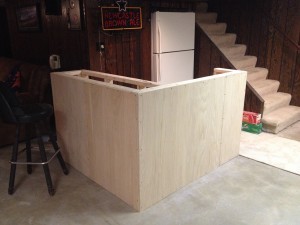 Hanging the outer frame veneer