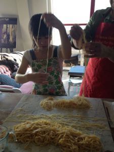 Painstaking work. I refer, of course, to my picture-taking while Akemi sorts out the spaghettini.