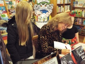 Waiting excitedly as I signed Destiny's Gate for them. Taya was shaking when she exclaimed,