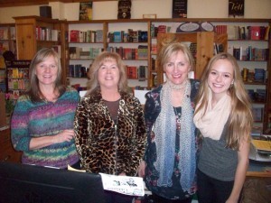 Susan, Education Specialist on the left, me, Shelley Macbeth, Owner, and Katy. Thank you for supporting Indie Authors.