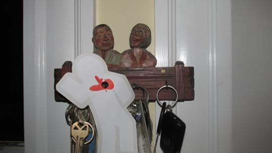 Hooked by the old man and woman who guard our house and our keys.