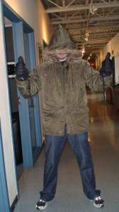 Director Marty G. prepares for the deep freeze.