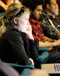 Miriam Lyons listening
