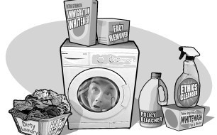 Northside Forum: Wash Rinse Spin! cartoon
