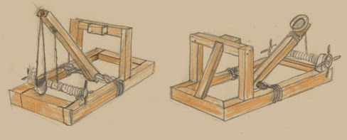 A sketch of siege engines.