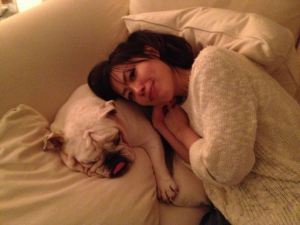 Lola and Akemi take a break.