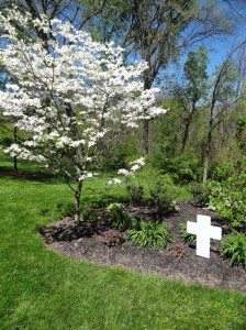 Easter Cross in the garden