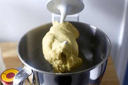 stretchy dough, hooked