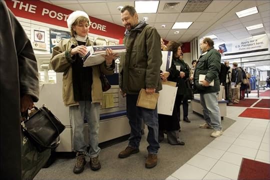 line at the post office