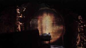 Inside Michael's hive ship.