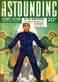 Astounding Stories Cover for 'By His Bootstraps'