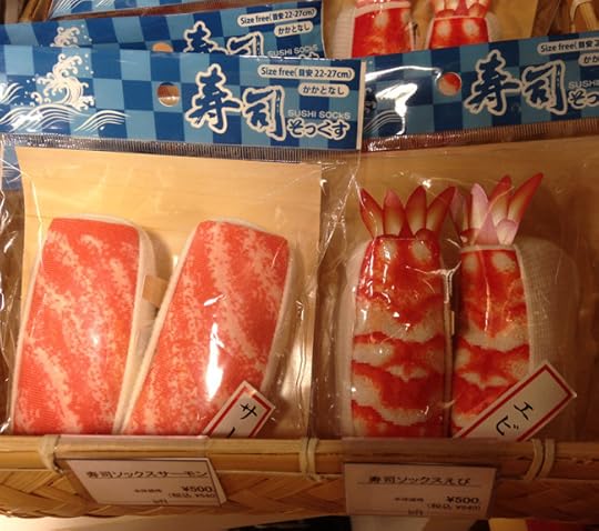 Because who wouldn't want their feet to look like two slabs of raw fish? (Seen at Loft in Shibuya)