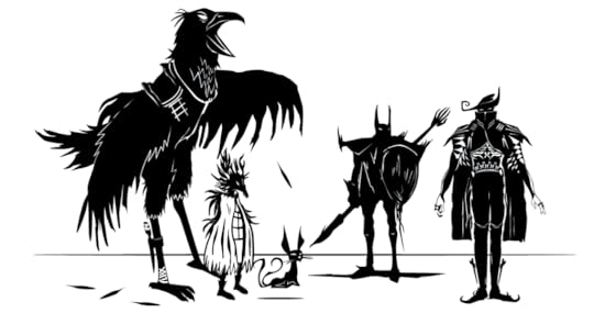 The Other SIde of Eve - From left to right >Garon the Quick- Queen Kikaan-Bateau-Kale-Dante