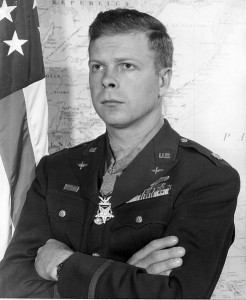 Maj. Richard Bong with his Medal of Honor